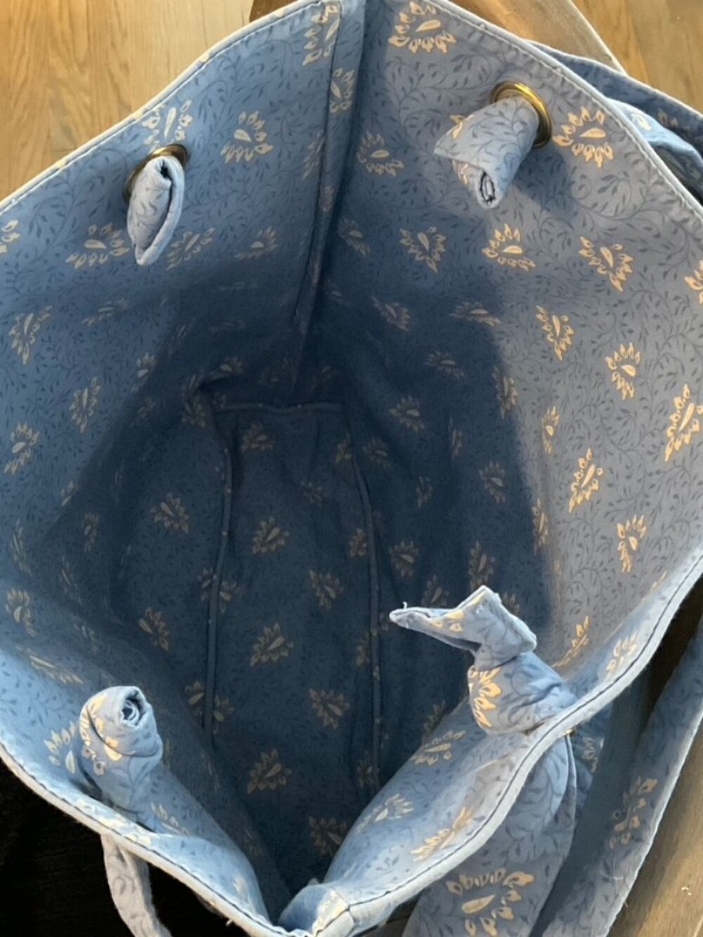 Pierre Deux Blue Tote, Vintage,Discontinued Brand,Rare, Collectible Piece - Picture 7 of 11